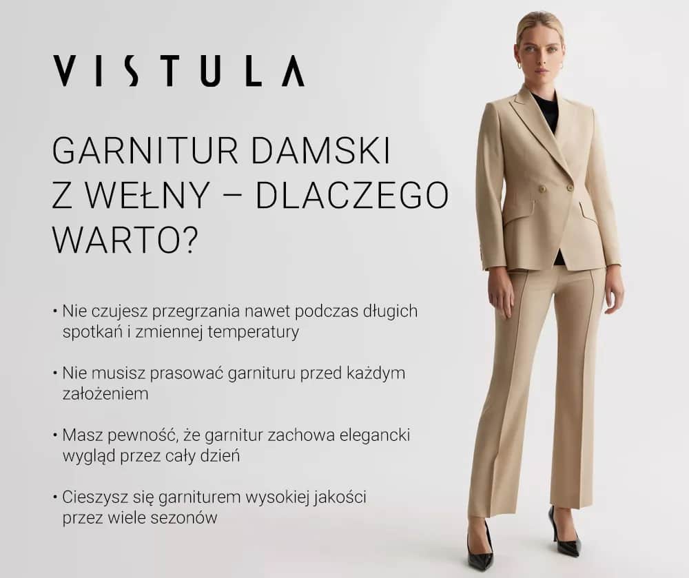 Garnitur z wełny - Klasyka w każdym detalu, na każdą okazję.