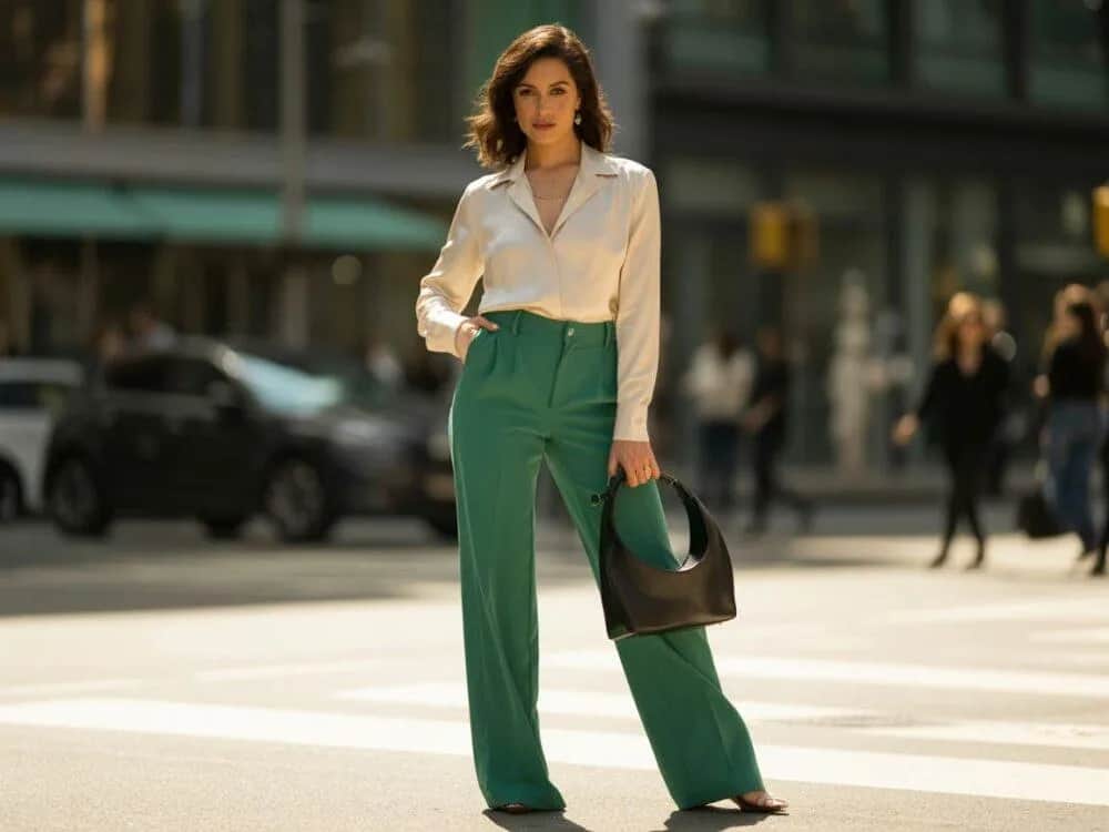 Co ubrać do zielonych spodni: 8 modnych stylizacji na każdą okazję