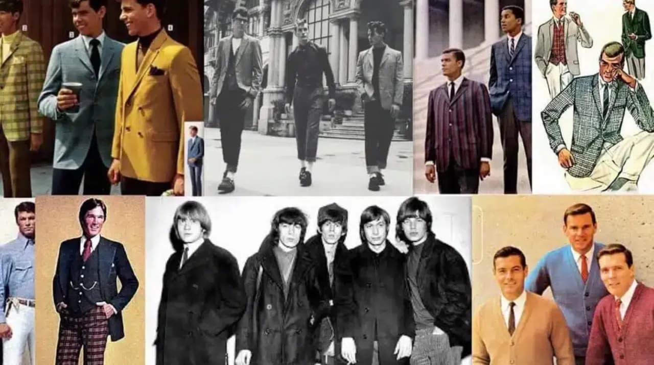 Spodnie vintage męskie - Czasowa elegancja z dawnych lat!