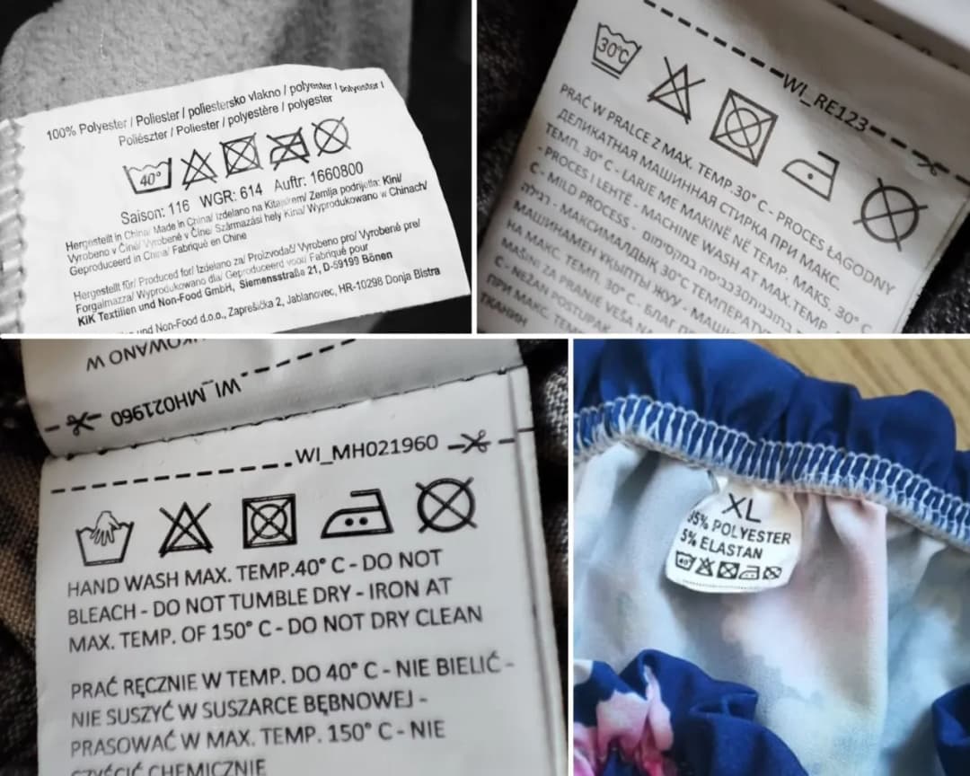 Symbole na metkach ubrań - nie zniszcz swojej ulubionej odzieży