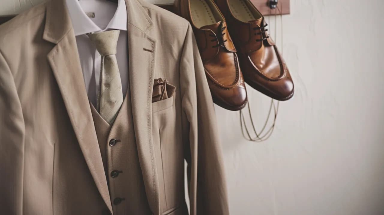 Jasny garnitur ślubny: Czy to dobry wybór dla Ciebie? Analiza