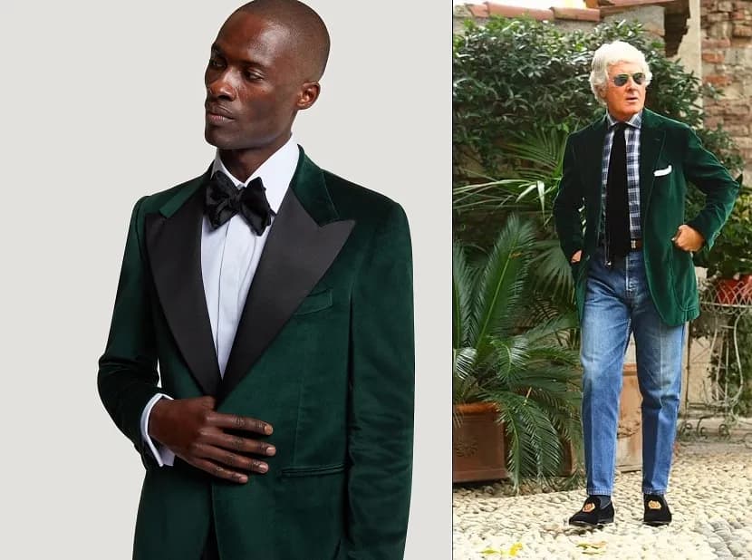 Marynarka aksamitna - Stylowa marynarka idealna na specjalne okazje.