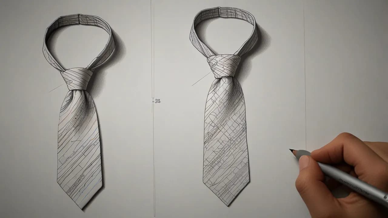 Jak narysować krawat w 4 prostych krokach - poradnik dla początkujących
