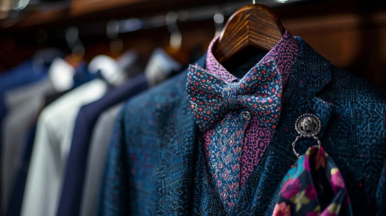 Dodatki do granatowego garnituru: Jak podkręcić stylizację? Triki