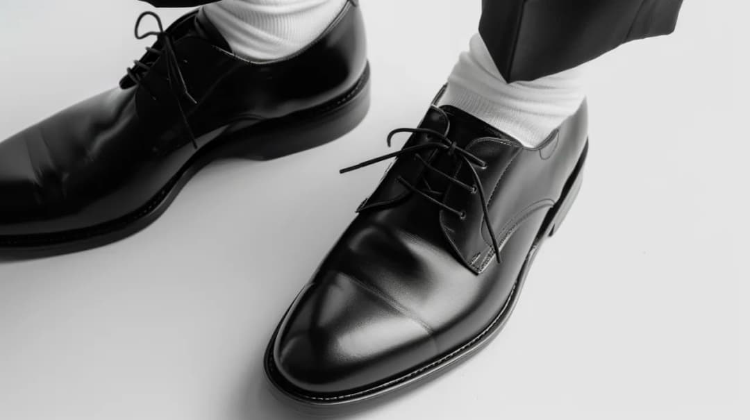Białe skarpetki do czarnych butów: Modny błąd czy nowy trend?
